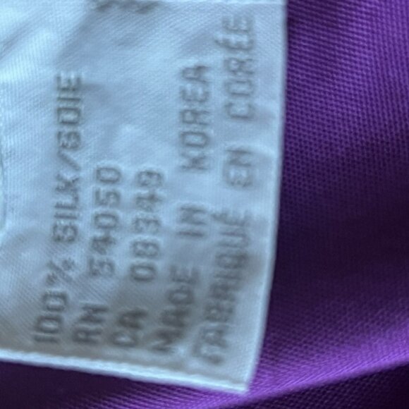 VTG Jones New York Purple Silk Midi Skirt sz 22 Straight Pencil Whimsygoth - Picture 8 of 8